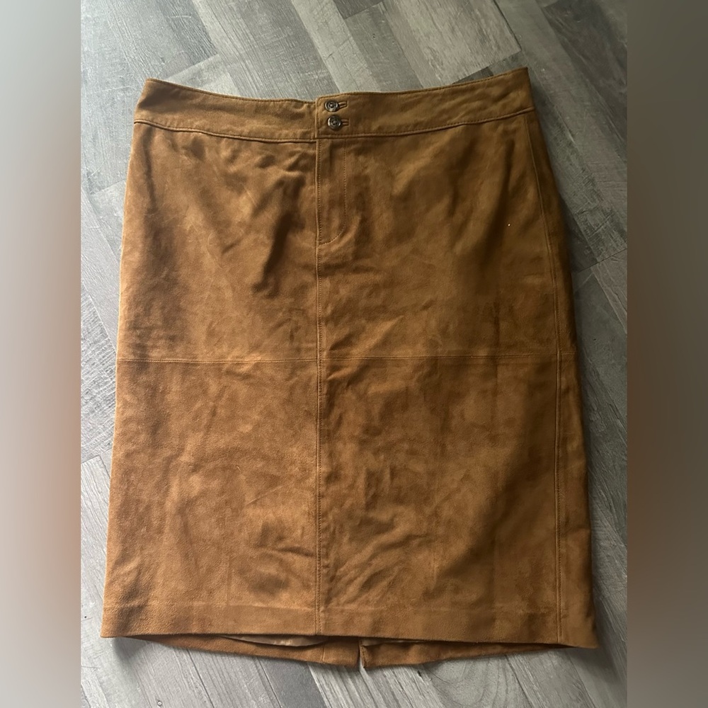 Lauren Ralph Lauren Suede Skirt Size 10